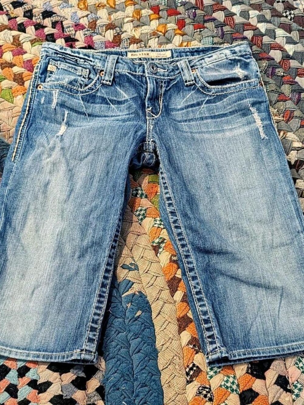 Big Star Sweet Ultra Low Rise Long Shorts #denim #summer #lowrise #y2k